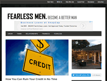 Tablet Screenshot of fearlessmen.com